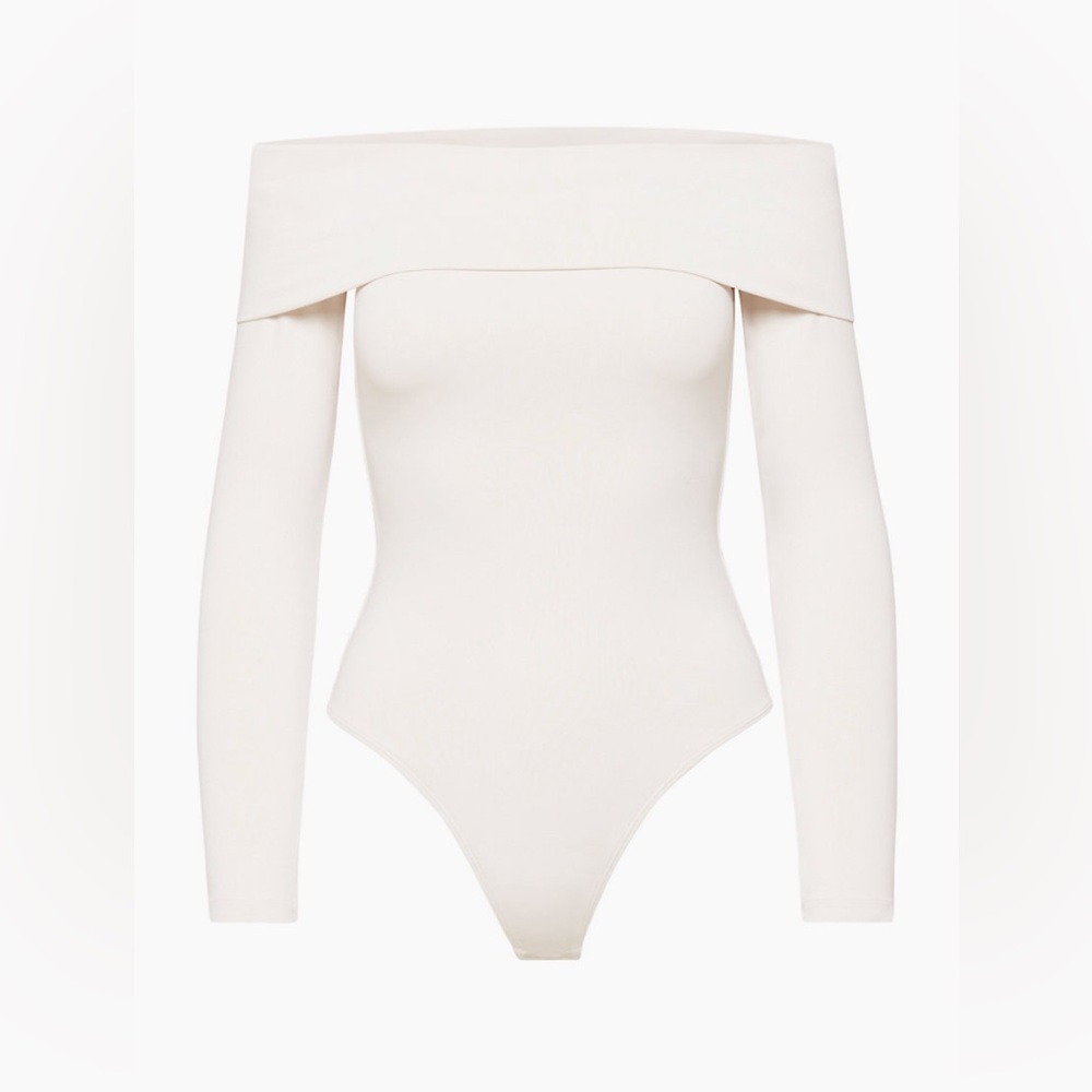 Babaton Contour Deco Bodysuit in white sand